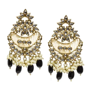 Statement Wedding Earrings - Black / Big-weightless