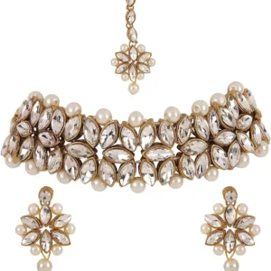 Shining Diva Women'sTraditional Necklace Jewellery Set